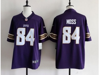 Minnesota Vikings #84 Randy Moss Rivalry Limited Jersey Purple