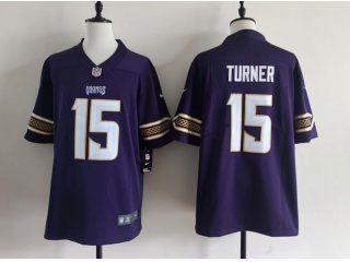 Minnesota Vikings #15 Dallas Turner Rivalry Limited Jersey Purple