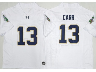 Notre Dame Fighting Irish #13 CJ Carr White F.U.S.E Limited Jersey Green