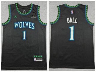 Minnesota Timberwolves #1 LaMelo Ball 2026 Swingman Jersey Black