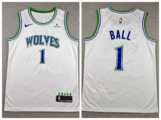 Minnesota Timberwolves #1 LaMelo Ball 2026 Swingman Jersey White