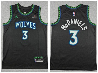 Minnesota Timberwolves #3 Jaden McDaniels 2026 Swingman Jersey Black