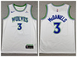 Minnesota Timberwolves #3 Jaden McDaniels 2026 Swingman Jersey White