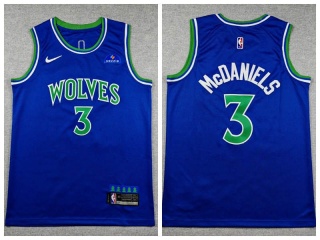 Minnesota Timberwolves #3 Jaden McDaniels 2026 Swingman Jersey Blue