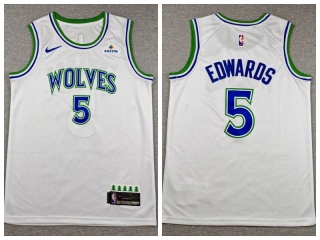 Minnesota Timberwolves #5 Anthony Edwards 2026 Swingman Jersey White