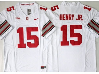 Ohio State Buckeyes #15 Chris Henry Jr. 2026 F.U.S.E Limited Jersey White
