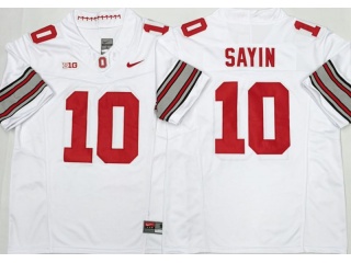 Ohio State Buckeyes #10 Julian Sayin 2026 F.U.S.E Limited Jersey White