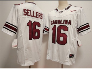 South Carolina Gamecocks #16 LaNorris Sellers F.U.S.E Limited Jersey White