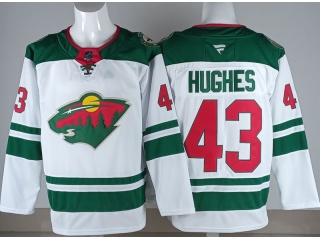 Fanatics Minnesota Wild #43 Quinn Hughes Old Style Jersey White