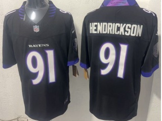Baltimore Ravens #91 Trey Hendrickson 2026 Limited Jersey Black