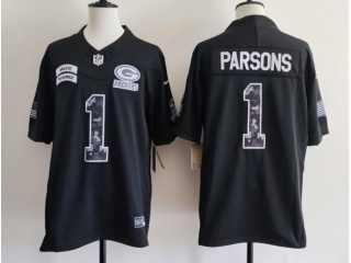 Green Bay Packers #1 Micah Parsons 2026 Salute to Service Limited Jersey Black