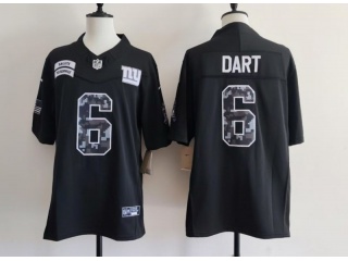 New York Giants #6 Jaxson Dart 2026 Salute to Service Limited Jersey Black