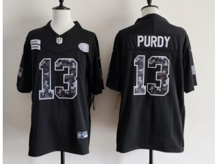 San Francisco 49ers #13 Brock Purdy 2026 Salute to Service Limited Jersey Black