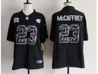 San Francisco 49ers #23 Christian McCaffrey 2026 Salute to Service Limited Jersey Black