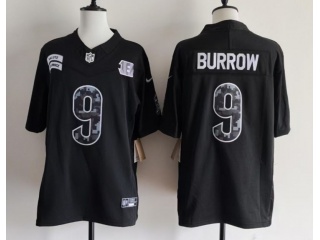 Cincinnati Bengals #9 Joe Burrow 2026 Salute to Service Limited Jersey Black
