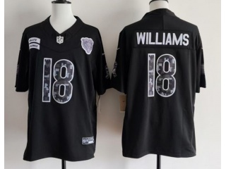 Chicago Bears #18 Caleb Williams 2026 Salute to Service Limited Jersey Black