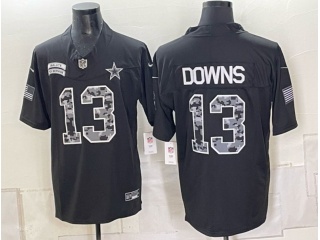 Dallas Cowboys #13 Caleb Downs 2026 Salute to Service Limited Jersey Black