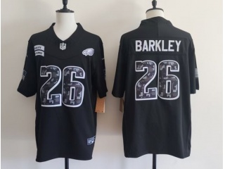 Philadelphia Eagles #26 Saquon Barkley 2026 Salute to Service Limited Jersey Black