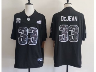 Philadelphia Eagles #33 Cooper DeJean 2026 Salute to Service Limited Jersey Black