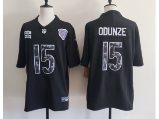 Chicago Bears #15 Rome Odunze 2026 Salute to Service Limited Jersey Black