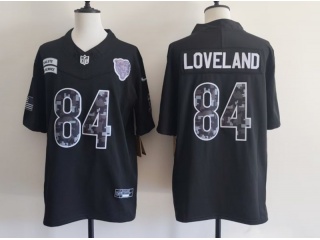 Chicago Bears #84 Colston Loveland 2026 Salute to Service Limited Jersey Black
