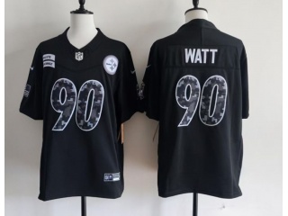 Pittsburgh Steelers #90 T.J. Watt 2026 Salute to Service Limited Jersey Black