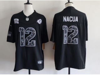 Los Angeles Rams #12 Puka Nacua 2026 Salute to Service Limited Jersey Black