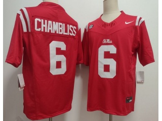 Ole Miss Rebels #6 Trinidad Chambliss F.U.S.E Limited Jersey Red