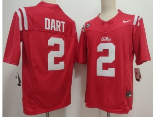 Ole Miss Rebels #2 Jaxson Dart F.U.S.E Limited Jersey Red