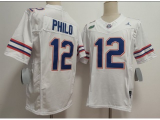 Florida Gators #12 Aaron Philo F.U.S.E Limited Jersey White