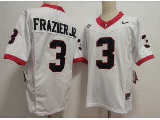 Georgia Bulldogs #3 Nate Frazier Jr. F.U.S.E Limited Jersey White