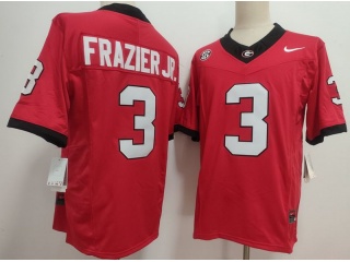 Georgia Bulldogs #3 Nate Frazier Jr. F.U.S.E Limited Jersey Red