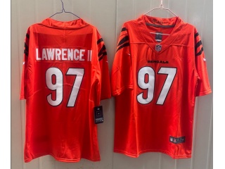 Cincinnati Bengals #97 Dexter Lawrence II Limited Jersey Orange