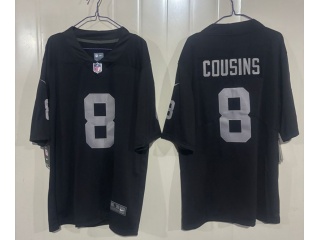 Las Vegas Raiders #8 Kirk Cousins Limited Jersey Black