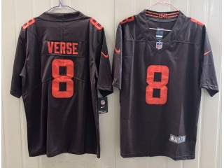 Cleveland Browns #8 Jared Verse Color Rush Limited Jersey Brown