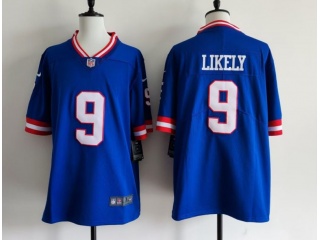 New York Giants #9 Isaiah Likely Throwback Limited Jersey Blue