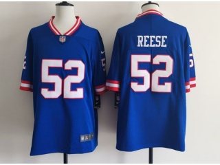 New York Giants #52 Arvell Reese Throwback Limited Jersey Blue