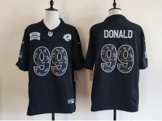 Los Angeles Rams #99 Aaron Donald 2026 Salute to Service Limited Jersey Black