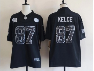 Kansas City Chiefs #87 Travis Kelce 2026 Salute to Service Limited Jersey Black