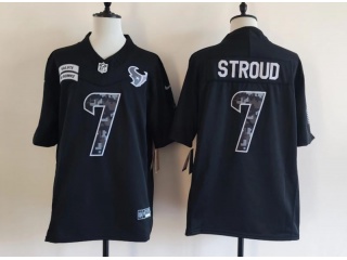 Houston Texans #7 C.J. Stroud 2026 Salute to Service Limited Jersey Black