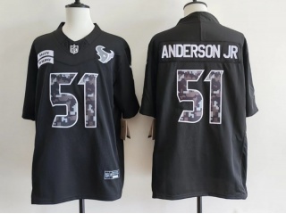 Houston Texans #51 Will Anderson Jr. 2026 Salute to Service Limited Jersey Black