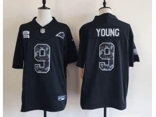 Carolina Panthers #9 Bryce Young 2026 Salute to Service Limited Jersey Black