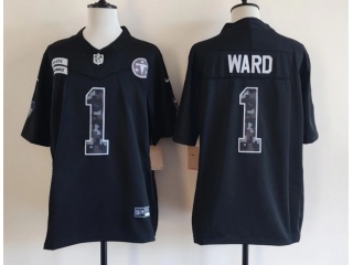 Tennessee Titans #1 Cam Ward 2026 Salute to Service Limited Jersey Black