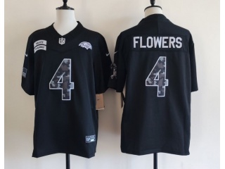Baltimore Ravens #4 Zay Flowers 2026 Salute to Service Limited Jersey Black