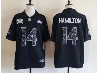 Baltimore Ravens #14 Kyle Hamilton 2026 Salute to Service Limited Jersey Black